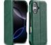 PULOKA PU Leather Flip Cover Compatible with iPhone 17 – Wallet Case with Card Slot, Magnetic Closure & Kickstand Stand Function (Green)