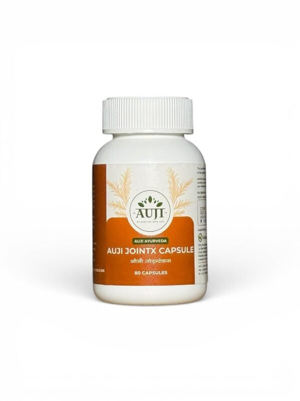AUJI Ayurveda JointX Capsule 80 Capsules | Ayurvedic Joint Support with Boswellia (Shallaki), Guggul, Ashwagandha & Nirgundi | Helps Support Joint Health, Flexibility & Mobility | GMP & ISO Certified | Men & Women