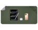 TIZUM Reversible Leather Desk Mat 90x45cm - Extended Mouse Pad, Scratch Resistant, Dual Tone Design | Desk Pad for Laptop, Keyboard, Mouse - Office, WFH, Study Table Protector (Green)