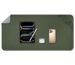 TIZUM Reversible Leather Desk Mat 90x45cm - Extended Mouse Pad, Scratch Resistant, Dual Tone Design | Desk Pad for Laptop, Keyboard, Mouse - Office, WFH, Study Table Protector (Green)