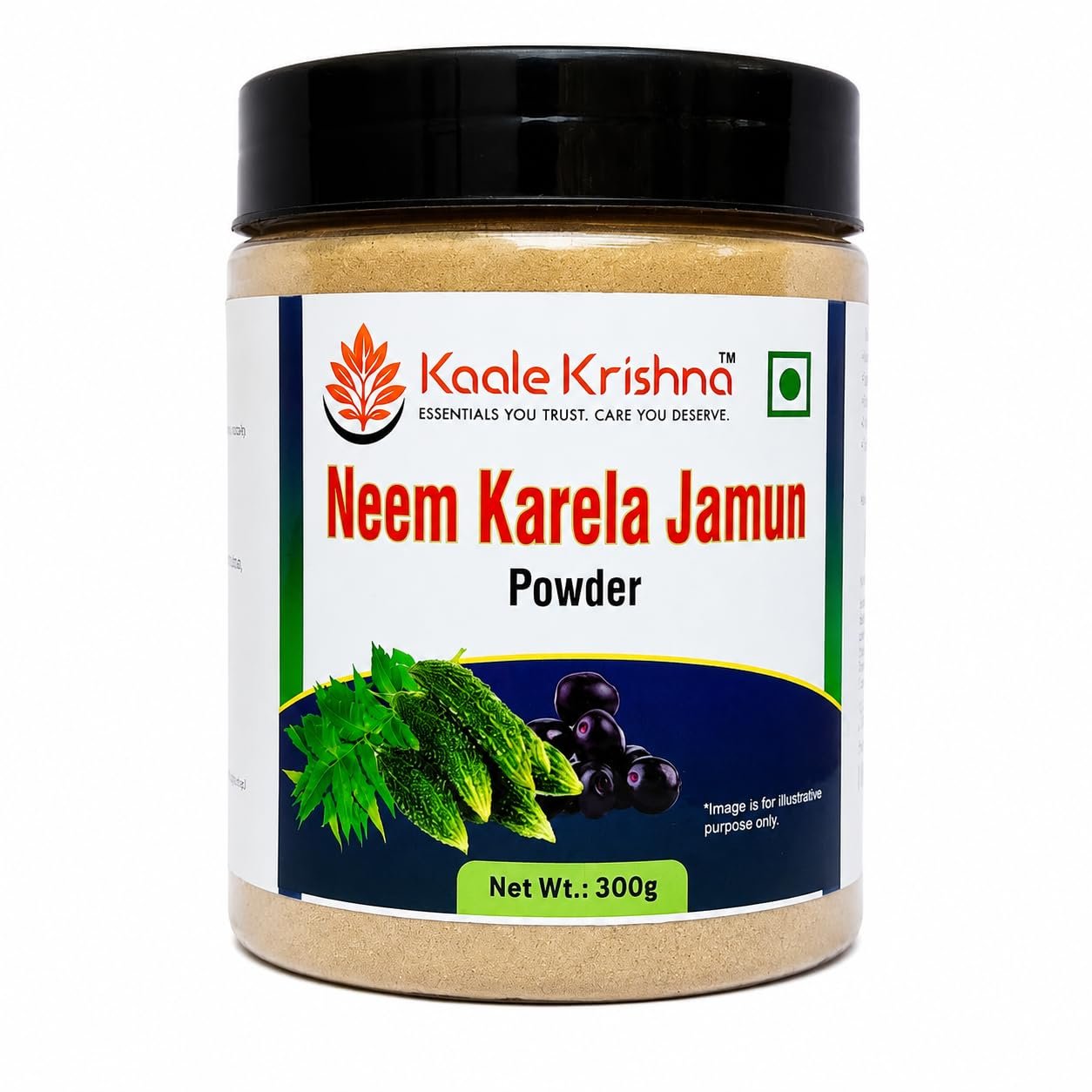 Neem Karela Jamun 300g | Ayurvedic Herbal Powder for Daily Wellness | Supports Healthy Sugar Metabolism, Digestion & Detox | Neem Karela Jamun Mix Powder
