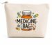 Sentoni Canvas Medicine Bag with Zipper, Travel First Aid Pouch, Daily Pill Organiser (Pack Of 1PCS)
