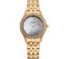 Titan Glamour Quartz Analog White Mother of Pearl Dial Rose Gold Stainless Steel Strap Watch for Women