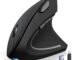 TECKNET Ergonomic Mouse, Rechargeable 2.4G+Bluetooth Vertical Mice 6 DPI Adjustable, Wireless Optical Carpal Tunnel Mouse Right Hand, Multi Device for Laptop, PC, Computer, MacBook, iPad - Black