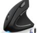 TECKNET Ergonomic Mouse, Rechargeable 2.4G+Bluetooth Vertical Mice 6 DPI Adjustable, Wireless Optical Carpal Tunnel Mouse Right Hand, Multi Device for Laptop, PC, Computer, MacBook, iPad - Black