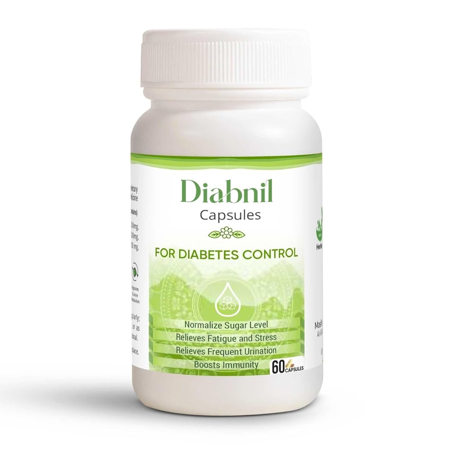Diabnil Ayurvedic Capsules for Diabetes Management – Helps Normalize Blood Sugar, Relieves Fatigue & Frequent Urination – Herbal Proprietary Medicine (60 Capsules)