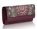 Wallet for Women Girls Stylish Latest Printed Faux Leather with Phone Space Coin Compartment Mobile Storage 4 Card Slots Holder Cash Zip Pockets Hand Clutch for Daily Use Ladies Purse (Maroon Mandala)