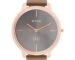 Titan Edge Quartz Analog Grey Dial Brown Leather Strap Watch for Women - NT2654WL01