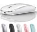 Wireless Bluetooth Mouse for Mac MacBook Pro MacBook Air Laptop iMac iPad/Pro/Air Chromebook PC Win8/10 HP DELL (White 2)