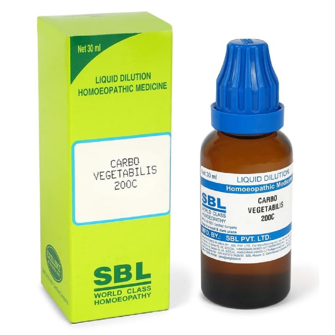 SBL CARBO VEGETABILIS-30ML-200C Pack of 2