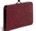 DOSYSO Women Faux Leather Wallet Stylish Latest Floral Flower Printed Clutches Mobile Phone Holder Card Slots Kiss Lock Zip Pocket Hand Clutch For Daily Use Gift Party Purse (Maroon)