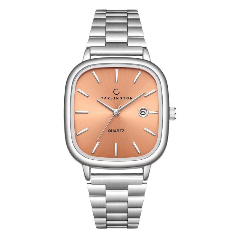 Carlington Classic Series Analog Men Wrist Watches with Stainless Steel Strap & Date Display | Premium Fashion Watches for Gents | CT - 5010