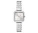 Armani Exchange A|X Women's Watch, Square Three-Hand Stainless Steel Watch for Women