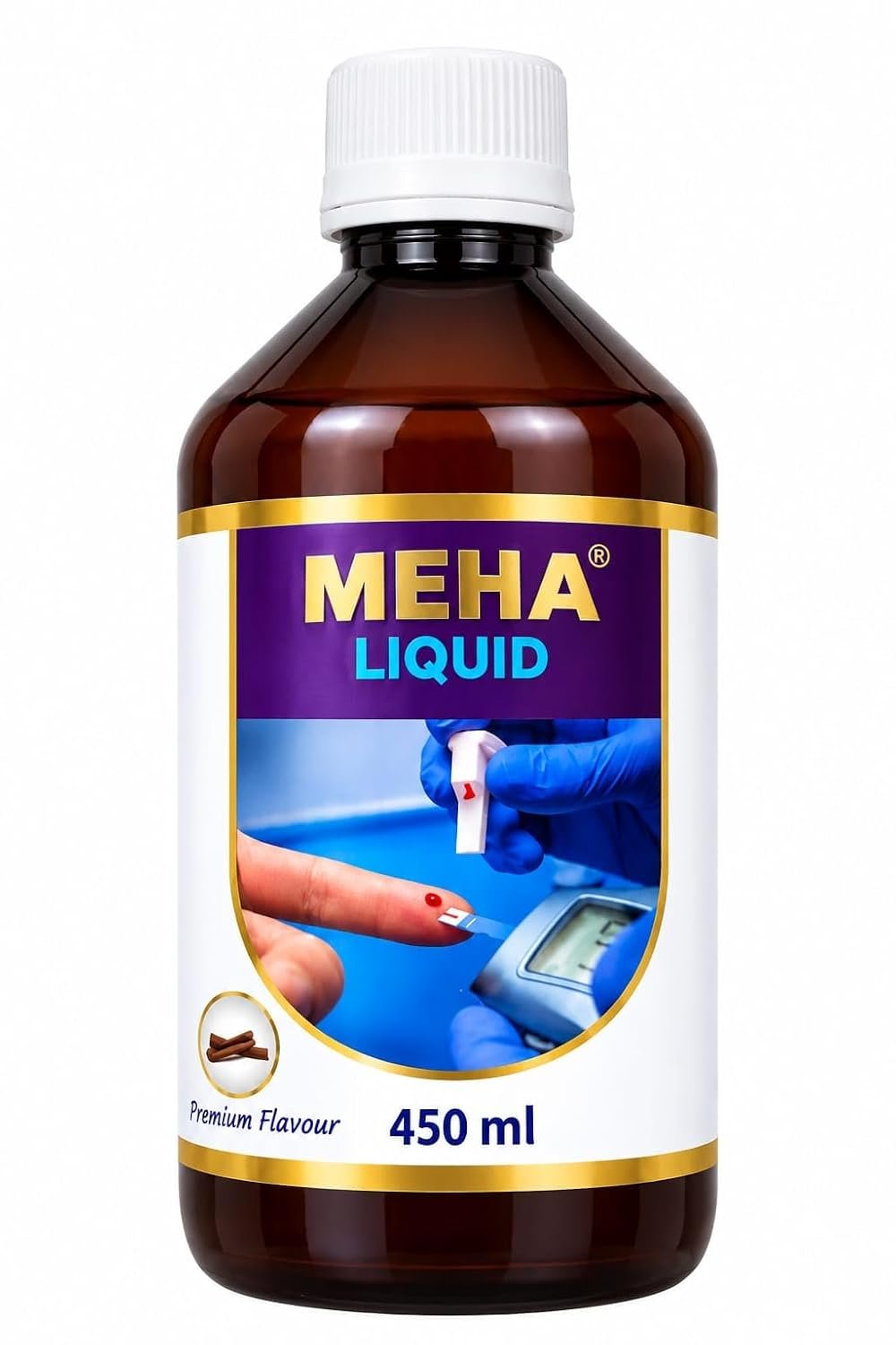 RUTARTH PHARMA MEHA LIQUID I 450ML I A COMPREHENSIVE SOLUTION OF MADHUMEHA I manage sugar levels I CINNAMON FLAVOU