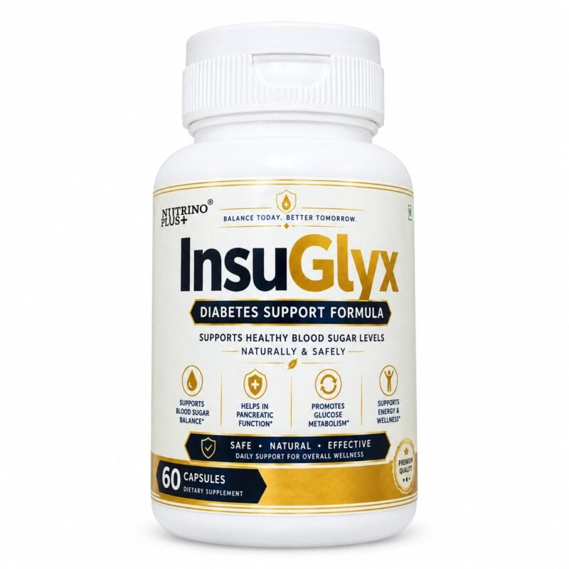 InSuGlyx Diabetic Wellness Support Capsules | Ayurvedic Herbal Dietary Supplement | Supports Healthy Blood Sugar Levels & Glucose Metabolism | Helps Support Pancreatic & Metabolic Wellness | Daily Nutrition | 60 Capsules