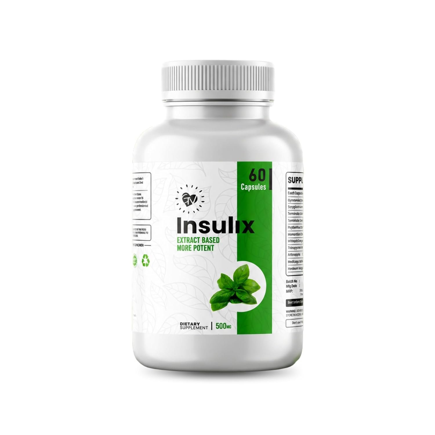 Insulix Herbal Blood Sugar Support Supplement – 60 Vegetarian Capsules | Ayurvedic Glucose Management Formula | With Gymnema (Gudmar), Karela, Jamun & Amla | Supports Metabolism, Vitality & Healthy Blood Sugar Levels | 11 Herbal Ingredients.