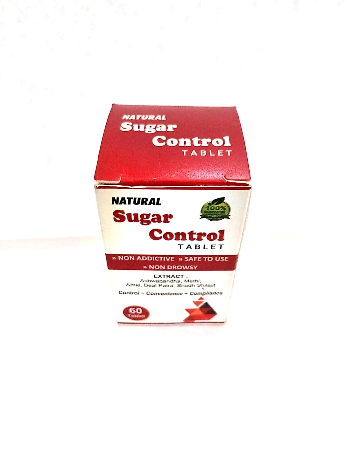 Natural Sugar Control Tablet, Ayurvedic Medicine, 60 Tablets, Non-Drowsy, Safe to Use, Contains Gurmar, Jamun, Neem and Karela