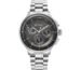 Titan Classique Half Cut Chronograph Quartz Analog with Black Dial Silver Stainless Steel Strap Watch for Men - 90218SM01
