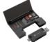 Portronics Mport 30 Plus Card Reader with Storage Case for microSD & SD Cards, Type-C & USB Dock Dual Plugs, Carry Case for microSD, SD, SIM Cards and SIM Ejector Tool (Black)