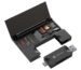 Portronics Mport 30 Plus Card Reader with Storage Case for microSD & SD Cards, Type-C & USB Dock Dual Plugs, Carry Case for microSD, SD, SIM Cards and SIM Ejector Tool (Black)