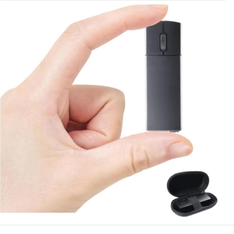 Ultra Small Bluetooth Wireless Mouse,Dual Mode (Bluetooth+2.4G) Silent Rechargeable Mouse with Case,1200 DPI Small Portable Mini Pocket Travel Cordless Mice for PC Computer Laptop MacBook Chromebook