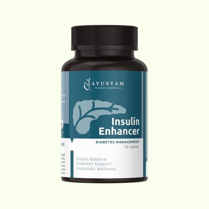 Insulin Enhancer Tablets | Ayurvedic Blood Sugar Support & Insulin Sensitivity Booster | Helps Manage Glucose, Cravings & Energy Levels | Herbal Metabolic Balance Formula for Men & Women (30 tabs)