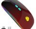 CC Store Wireless Mouse for Laptop,USB-C Rechargeable with Dual Connection