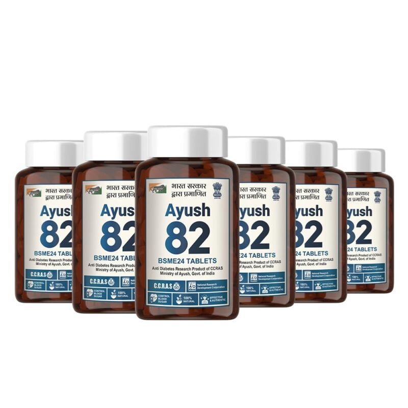 Ayush 82 BSME24 Tablets, Diabetes Care, Research Product of CCRAS, Ministry of Ayush, Govt. of India, Control Blood Sugar Level Naturally (540 Tablets)
