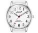 Letoff Classic Analog Watch, White Dial with Arabic Numerals, Silicone Band, 30M Water Resistant