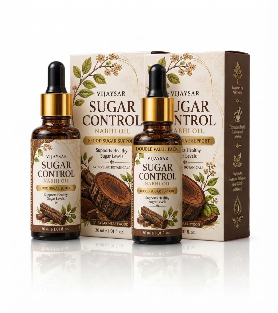 Sugar Control Nabhi Oil Ayurvedic Herbal Navel Traditional Herbal Navel for Daily Wellness | Belly Button for Nighttime Self-Care Routine | Easy-Apply Herbal (pack of 2)