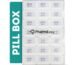 PharmEasy 7 Day Weekly Pill Box, Durable Medicine Organizer Box with Extra Large Compartments and BPA Free Material for Moisture Free Storage, Portable and Travel Friendly - Clear Box