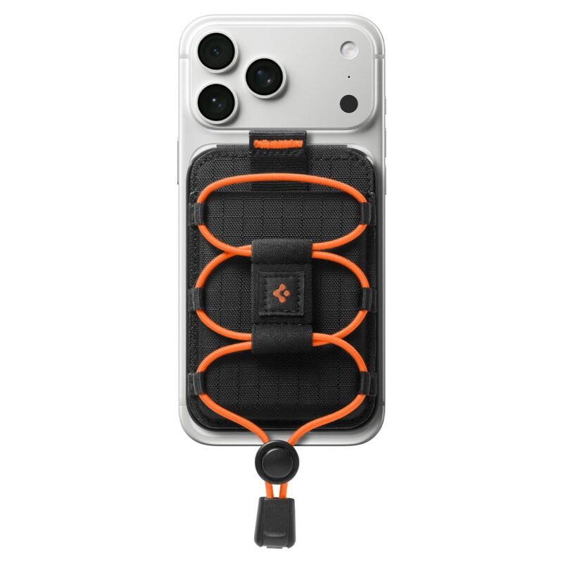 Spigen Tiefit MagFit+ MagSafe 3-Card Adjustable Tripod Stand Wallet - Black