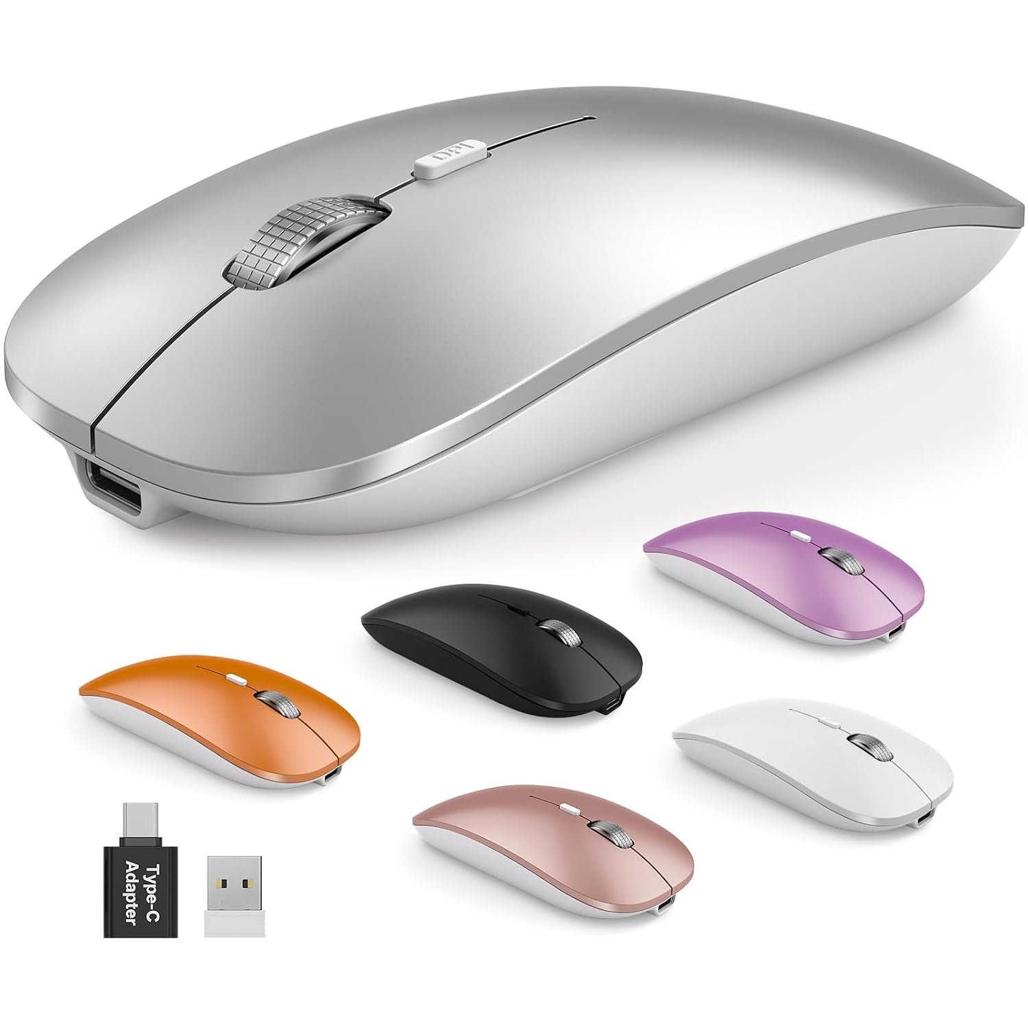 SABLUTE Mouse for MacBook, Bluetooth Wireless Mouse for Laptop & iPad