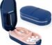 Portable Pill Organizer with Built-in Pill Cutter & Storage Box 2-in-1 Medicine Tablet Splitter Case Compact Pill Box for Travel Home Office Daily Medication Vitamins & Supplement