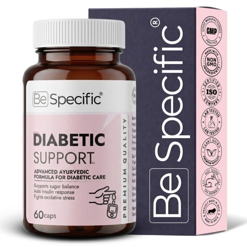 Diabetic Care Capsules [Lab Tested] | Made with Gudmar, Karela, Jamun, Neem | Supports Healthy Blood Sugar Levels, Metabolism & Daily Energy | Ayurvedic Medicine with No Side Effects