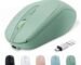 Bluetooth Wireless Mouse USBC for Mac Book Pro/Laptop/Computer, Silent Rechargeable Wireless Mouse Compatible with Macbook Air/iMac/Surface Pro 3-in-1 Connection (BT5.2/3.0, 2.4G USB A, Type-C)