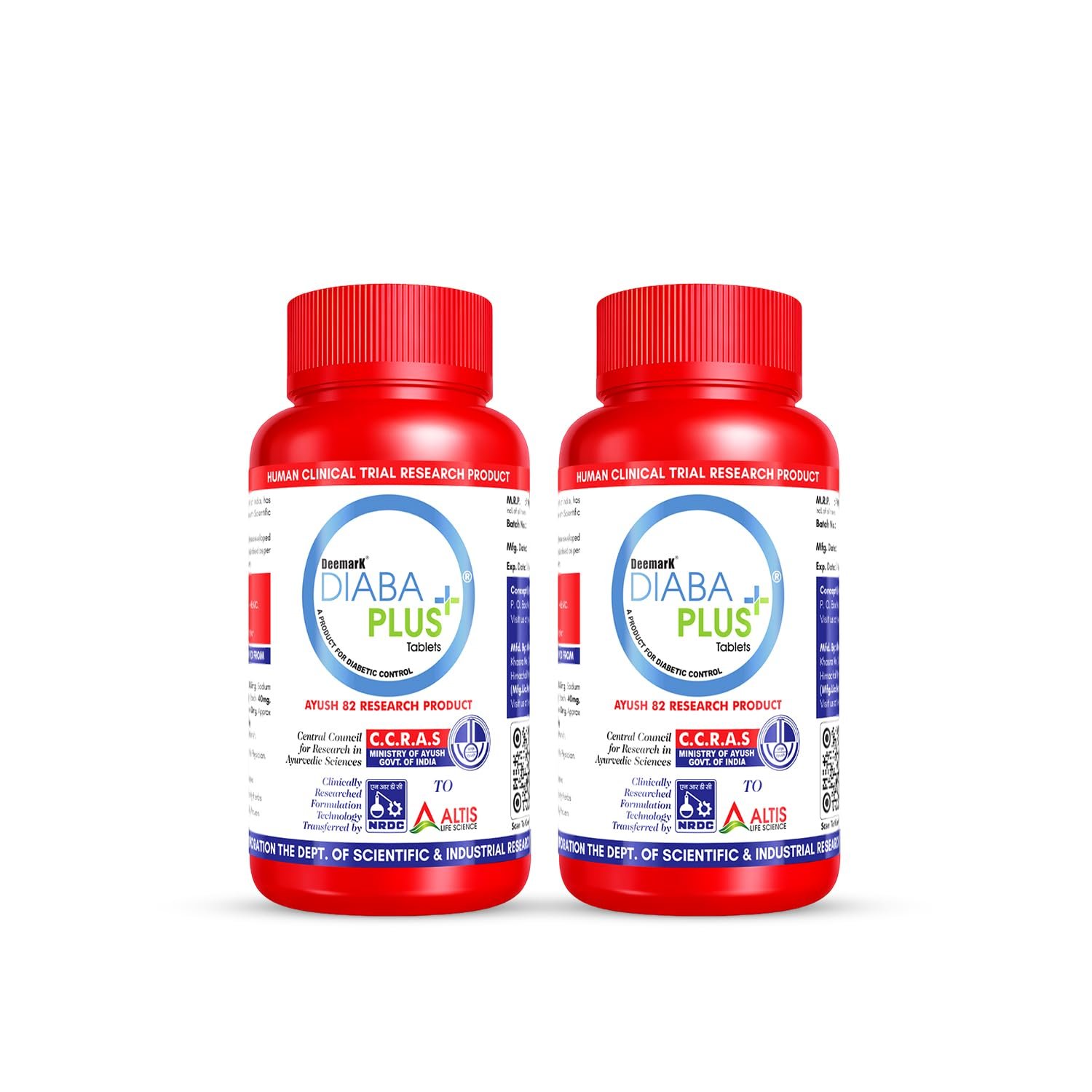 Diaba Plus Tablets for Diabetes Control | Ayurvedic Blood Sugar Tablets helps to Control Diabetes | Sugar Control | 90 Tablets (Pack of 2)