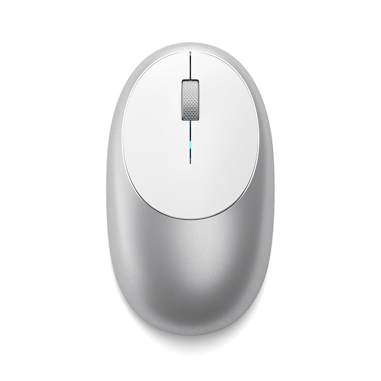 SATECHI M1 Wireless Bluetooth Mouse, USB-C Rechargeable, Compact, Silver