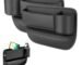 Car Seat Gap Filler, Leather Gap Bag with Cup Holder, Universal Seat Gap Organizer, Adjustable Car Seat Storage Box, for Phones Glasses Keys Cards (Pack Of 1)