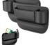 Car Seat Gap Filler, Leather Gap Bag with Cup Holder, Universal Seat Gap Organizer, Adjustable Car Seat Storage Box, for Phones Glasses Keys Cards (Pack Of 1)
