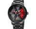 SKMEI Men's Spinning Car Wheels Rolling Creative Fashion Watches for Men, Analog Watch Black Dial Zink Alloy Case Men's Watch, Black Color Stainless Steel Band, Rolling Wheel Gift Wristwatch - 1787