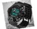 Acnos Premium Polyurethane Digital Men's Watch Shockproof Multi-Functional Automatic Waterproof Sports Watch (Black Dial Black Colored Strap)
