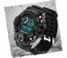 Acnos Premium Polyurethane Digital Men's Watch Shockproof Multi-Functional Automatic Waterproof Sports Watch (Black Dial Black Colored Strap)