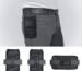 DRAWBRIDGE Phone Holster for Men – 6.8'' Nylon Belt Clip Pouch with Card Holder | Mobile Purse Holster Case for All Phones – Large Capacity, Durable & Lightweight (Black)