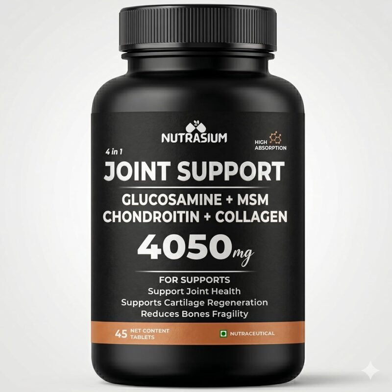 Nutrasium Glucosamine Tablets For Joint Support Supplement with Collagen & Glucosamine Chondroitin MSM | Joint support | Joint Pain Tablets - 45