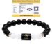 Black Obsidian and Milky Quartz Bracelet for Scorpio वृश्चिक राशि Zodiac