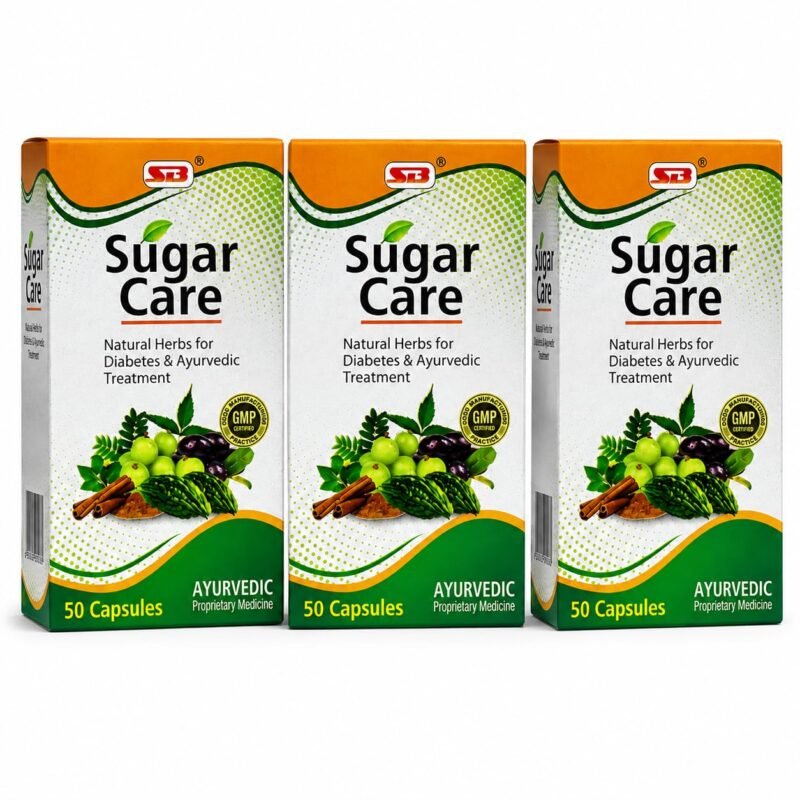 Ayurvedic Sugar Care Capsule | Natural Herbs For Diabetes & Ayurvedic | Helps Neuropathy | 50 Capsule | Pack Of 3