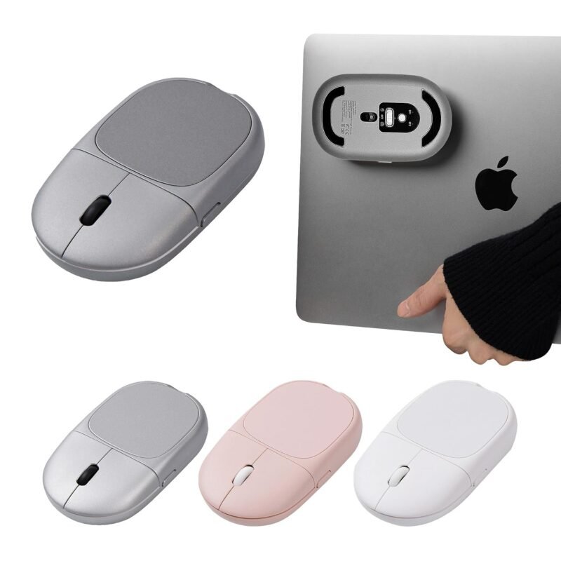 Magnito Magnetic Bluetooth Wireless Mouse for Travel, Quiet Clicks