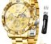 OLEVS Watch for Man Original Big Dial Analog Quartz Waterproof Mens Watches