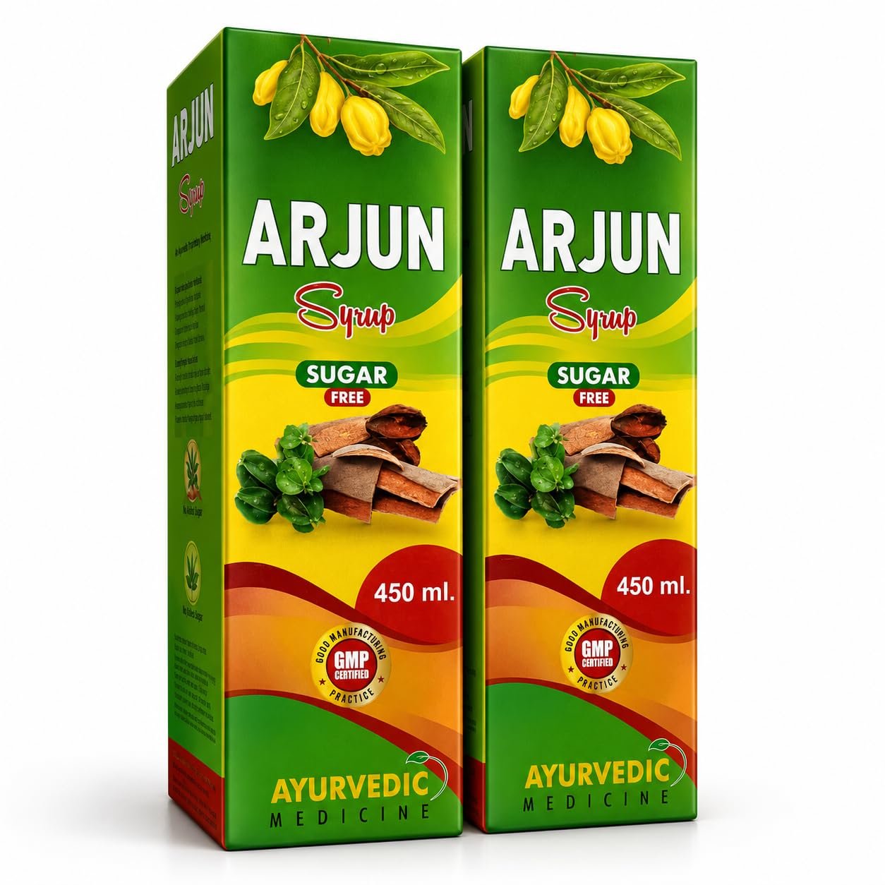 Ayurvedic Arjun Tonic, Sugar Free 450 ml | Pack of 2